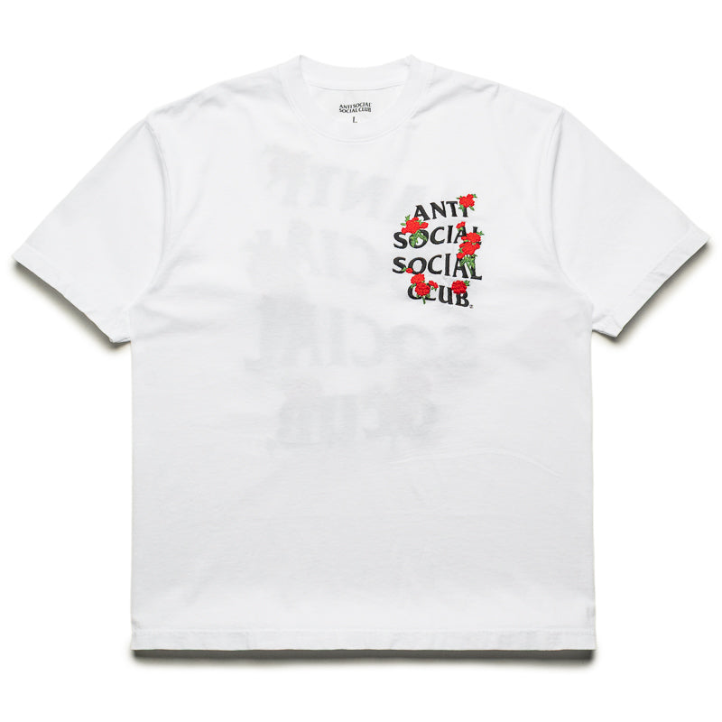 Anti Social Social Club Embroidered Rose Kkotch Tee - White