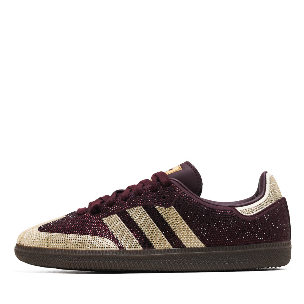 Women's Adidas Samba OG - Maroon/Warm Vanilla
