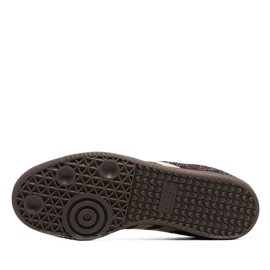 Women's Adidas Samba OG - Maroon/Warm Vanilla