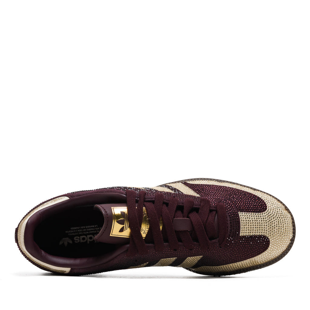 Women's Adidas Samba OG - Maroon/Warm Vanilla