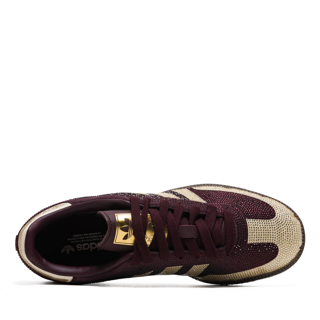 Women's Adidas Samba OG - Maroon/Warm Vanilla