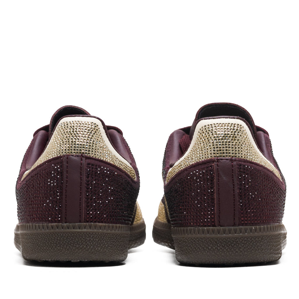 Women's Adidas Samba OG - Maroon/Warm Vanilla