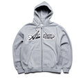Avirex Script Hoodie - Heather Grey