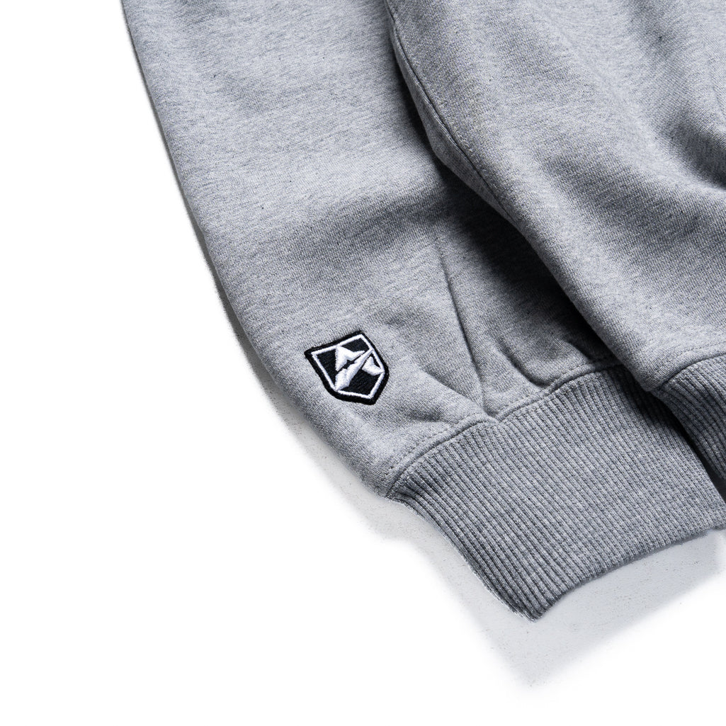 Avirex Script Hoodie - Heather Grey