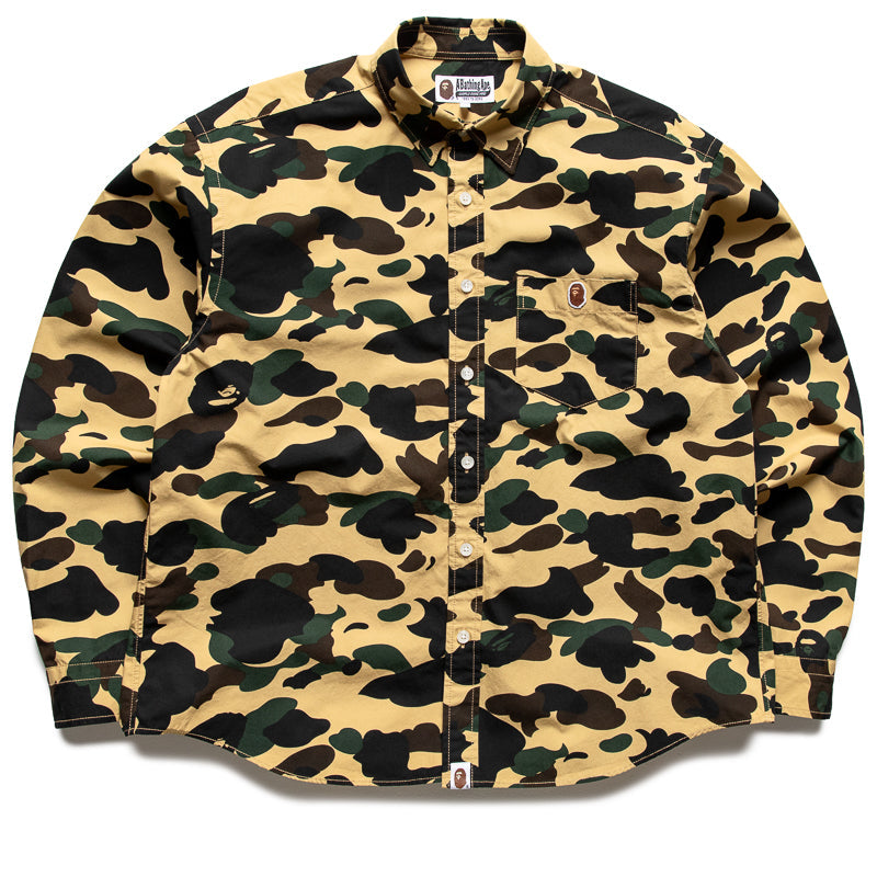 A Bathing Ape 1st Camo One Point L/S Shirt - Yellow