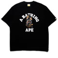 A Bathing Ape 1st Camo Shark Seijin College Tee - Black
