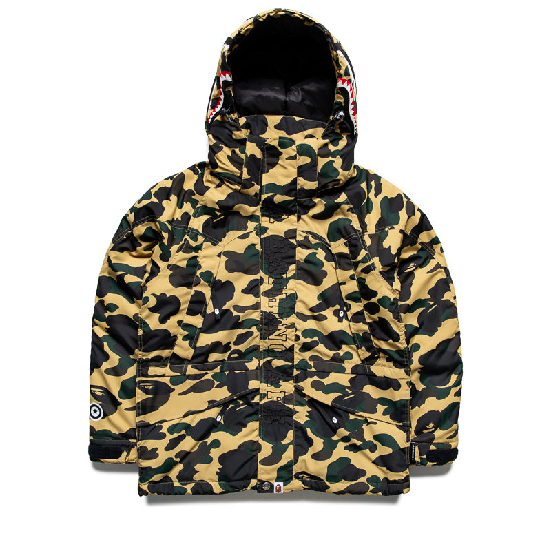 A Bathing Ape 1st Camo Shark Snowboard Jacket - Yellow