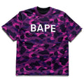 A Bathing Ape Color Camo Reversible Tee - Purple