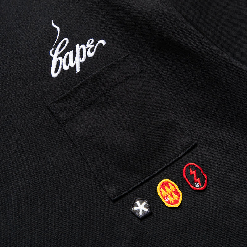 Kazuki Kuraishi x A Bathing Ape Multi Patch Military Tee - Black