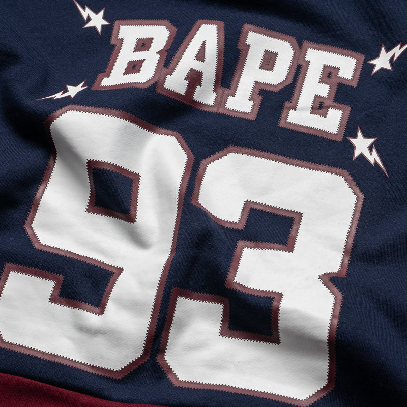 A Bathing Ape Bape Pullover Hoodie - Navy