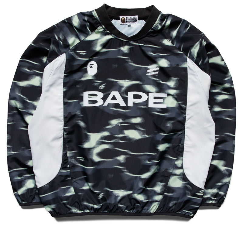 A Bathing Ape Screen Camo Football Logo Crewneck - Black