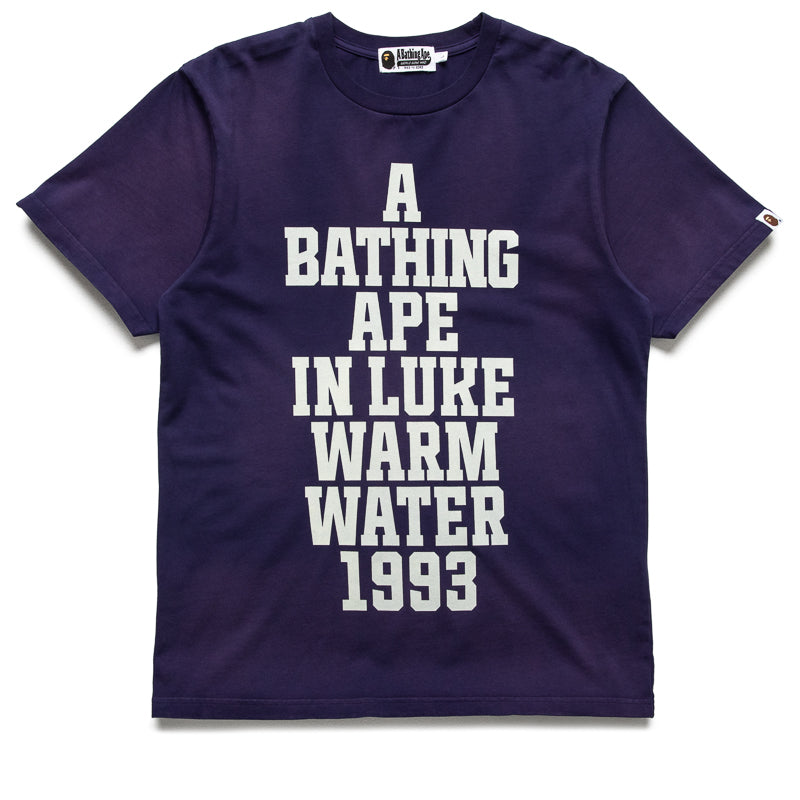 A Bathing Ape Vintage Effect Tee - Navy