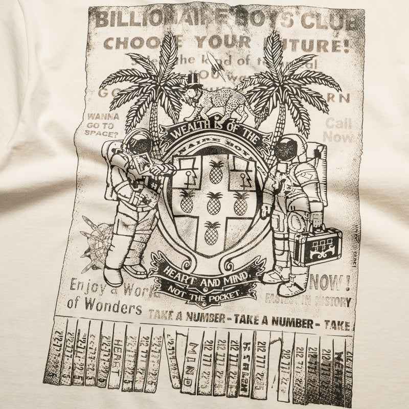 Billionaire Boys Club Call Now SS Tee - Gardenia