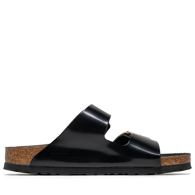 Women's Birkenstock Arizona Big Buckle Patent Leather - High Shine Black