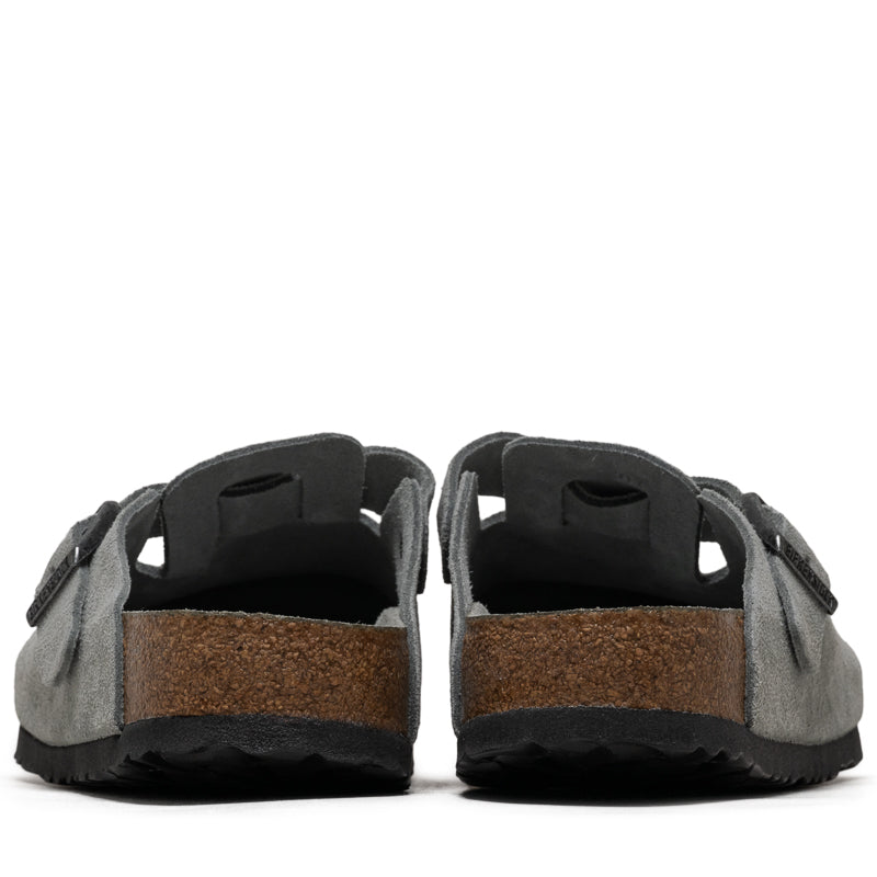 Birkenstock Boston Soft Footbed Suede - Pure Sage