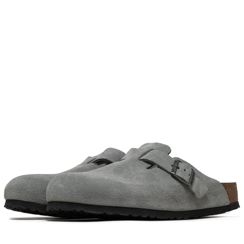 Birkenstock Boston Soft Footbed Suede - Pure Sage