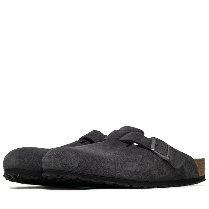 Birkenstock Boston Soft Footbed Suede - Charcoal