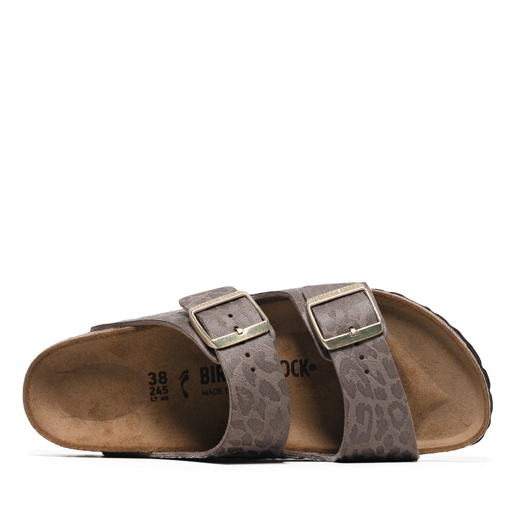 Women's Birkenstock Arizona Synthetic - Leopard Gray Taupe