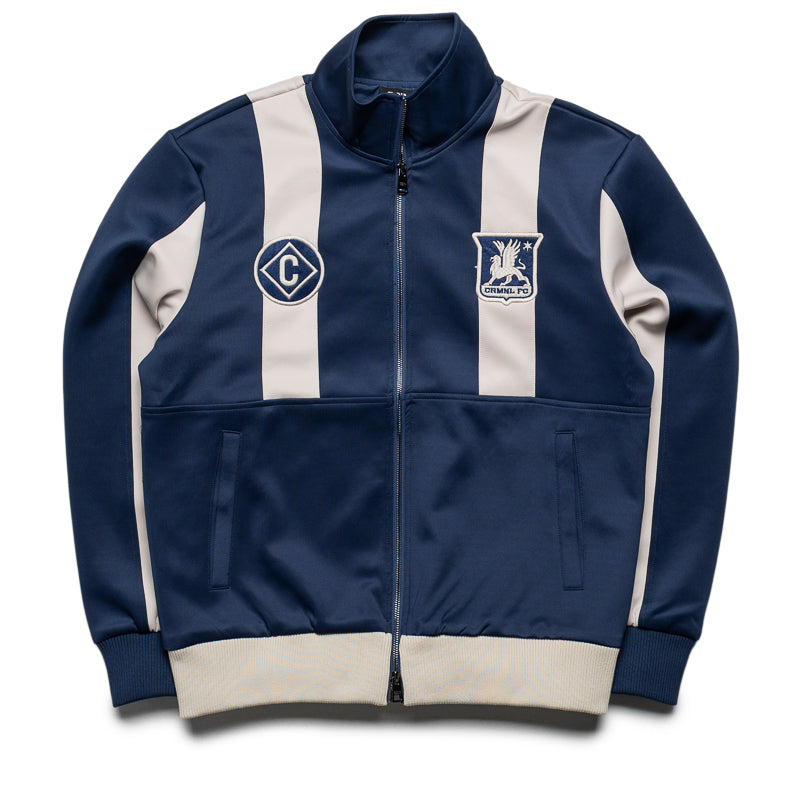 Criminal Damage Panel FC Track Jacket - Navy/Cream