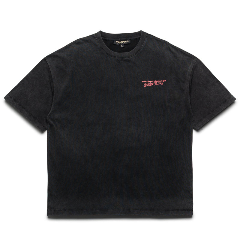 Criminal Damage London's Calling Tee - Washed Grey