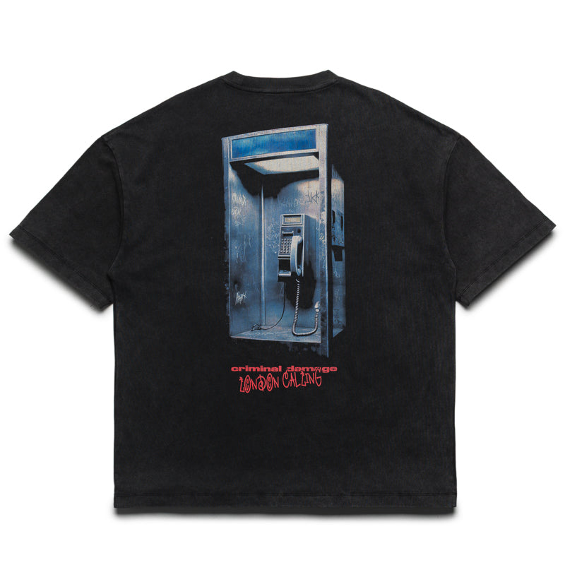 Criminal Damage London's Calling Tee - Washed Grey
