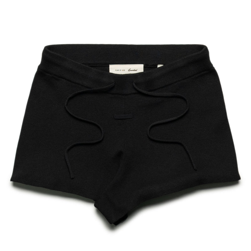 Women's Fear Of God Essentials Knit Running Shorts - Vintage Black