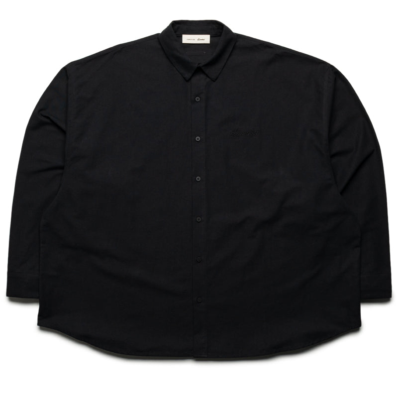 Fear Of God Essentials Signature Button Up Shirt - Black