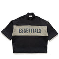Fear Of God Essentials Cropped Paneled Polo - Iron Grey Heather/Seal Heather