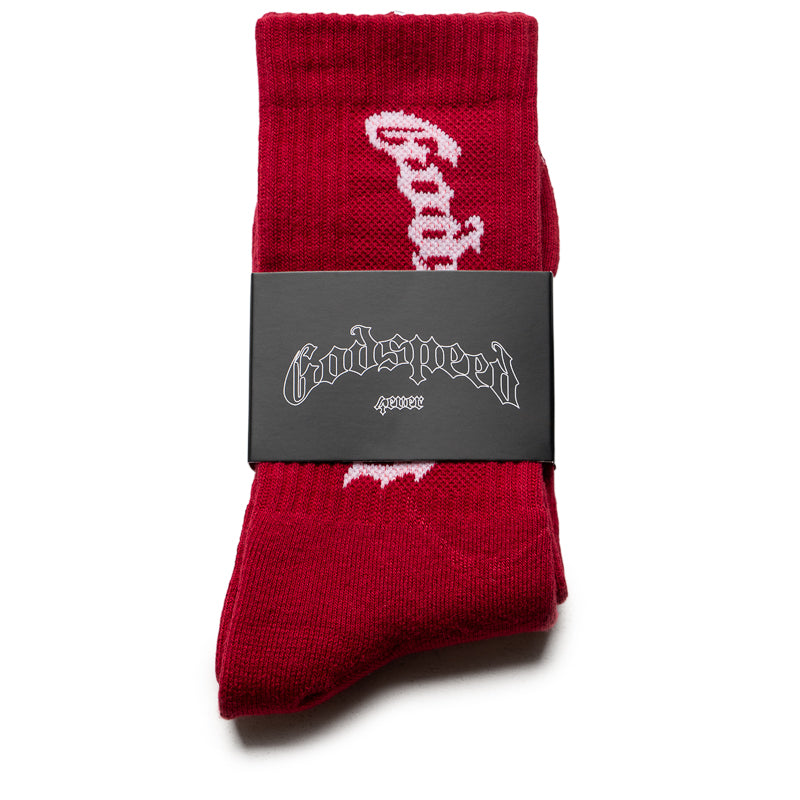 Godspeed New York OG Logo Socks - Maroon