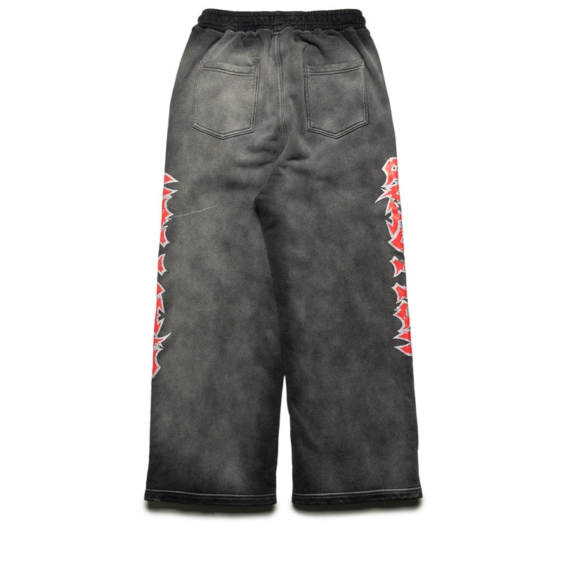 Hellstar Stars Shine Graffiti Sweatpants - Black