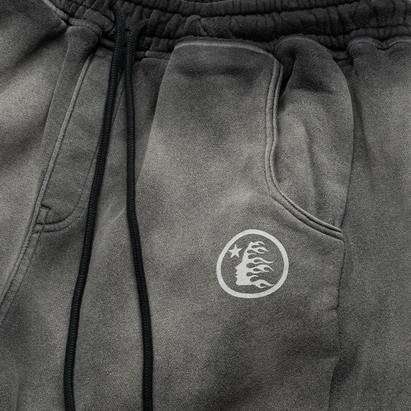 Hellstar Stars Shine Graffiti Sweatpants - Black