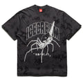 Ice Cream Creepy Crawler Knit Tee - Charcoal Art
