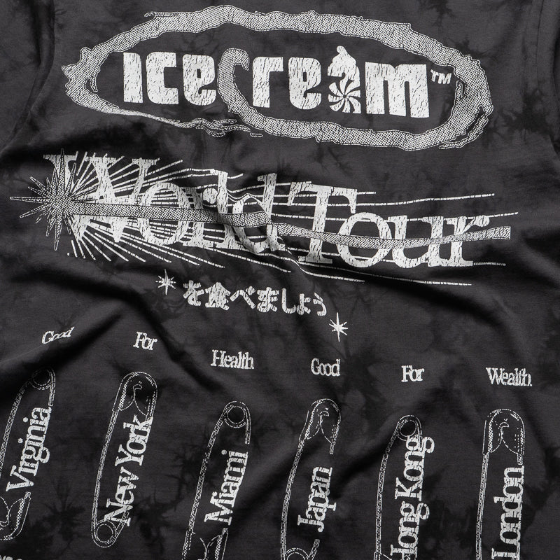 Ice Cream Creepy Crawler Knit Tee - Charcoal Art