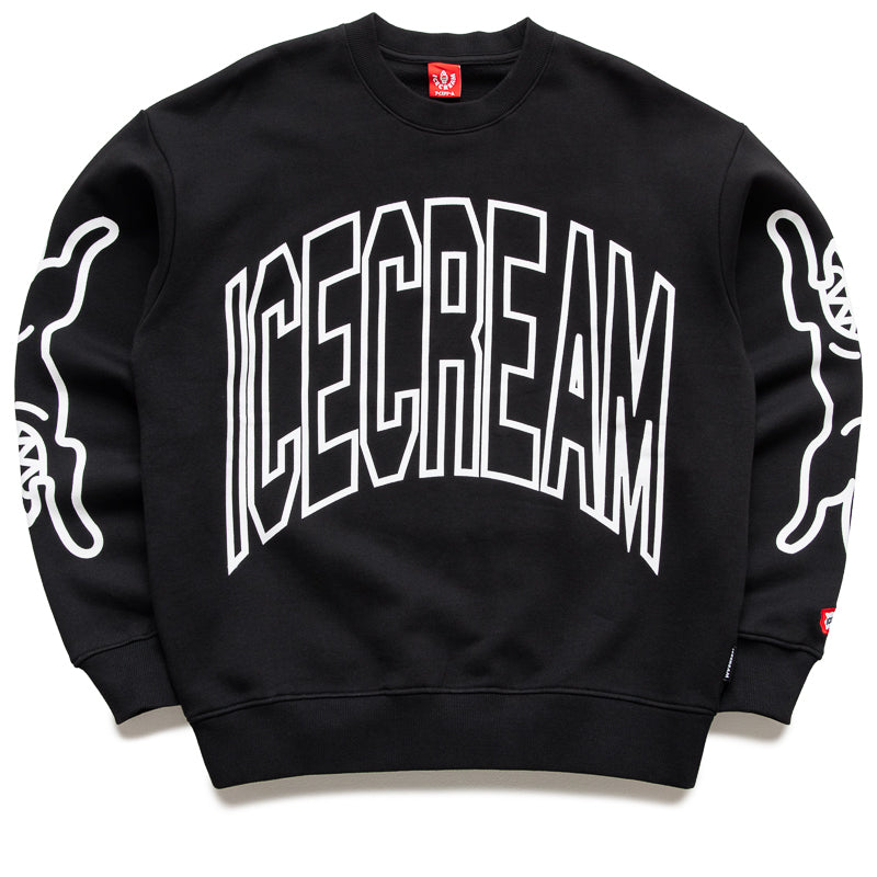 Ice Cream Coffee Crewneck - Black