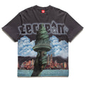 Ice Cream Custard Knit Tee - Charcoal Art