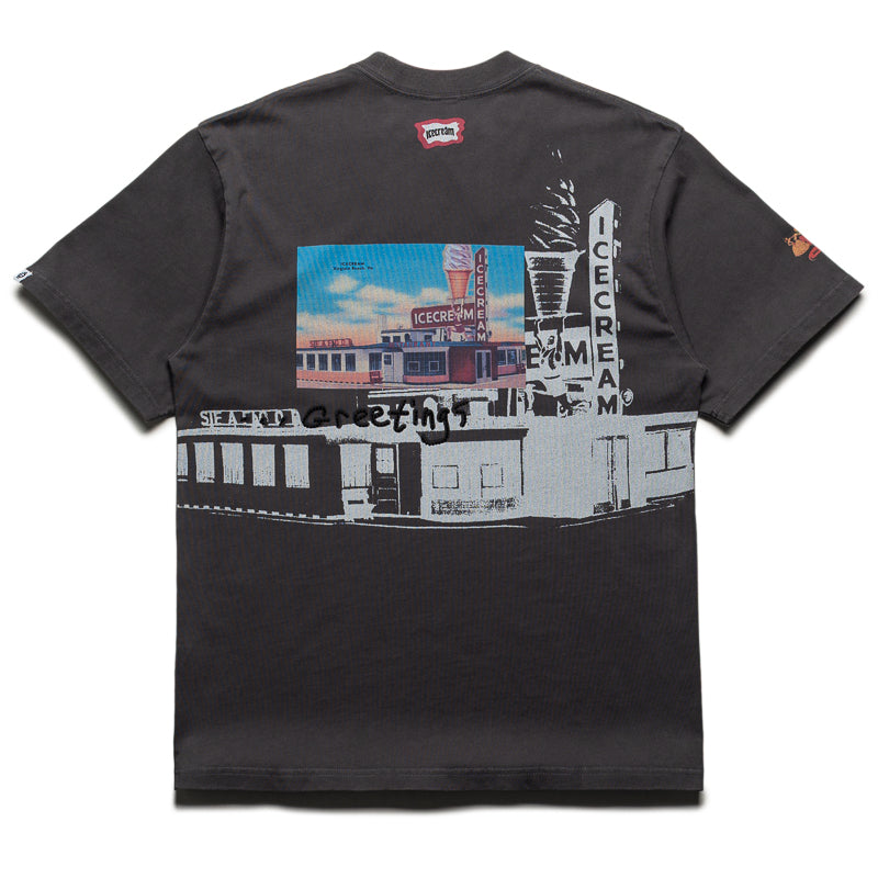 Ice Cream Fountain Knit Tee - Black