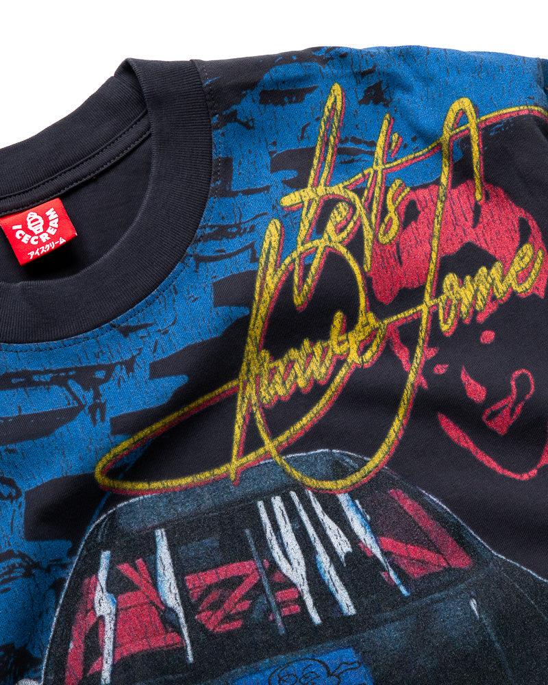 Ice Cream Pomegranate Knit Tee - Black