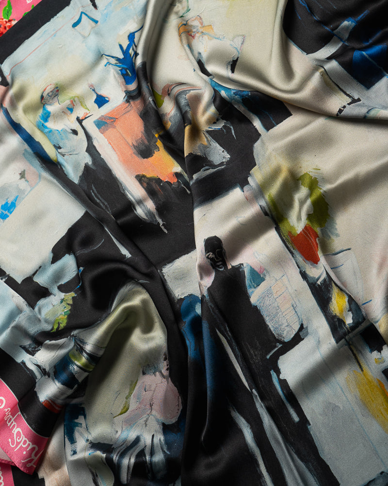 KidSuper All Hands On Deck Silk Scarf - Multi
