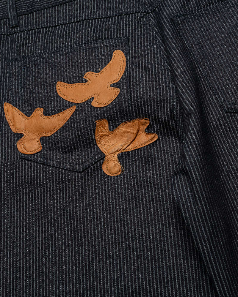 KidSuper Stripe Dove Denim Pants - Dark Blue