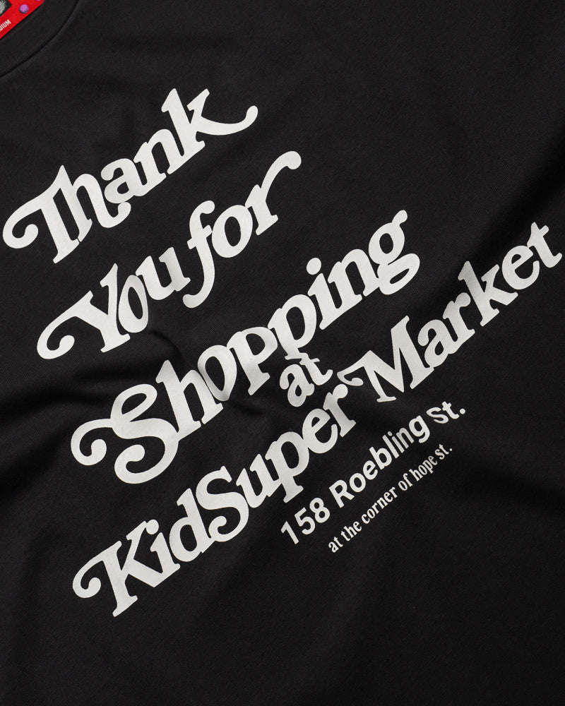KidSuper Thank You For Shopping Tee - Washed Black