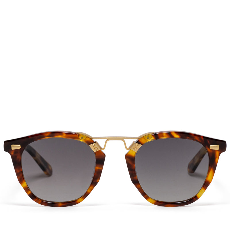 Krewe Beau II Sunglasses - Kyoto Tortoise 18K Polarized