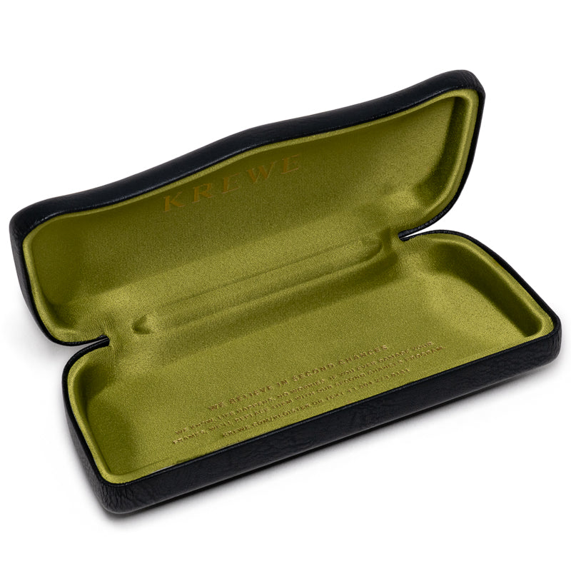 Krewe Campbell Sunglasses - Black/Black Tea 18K