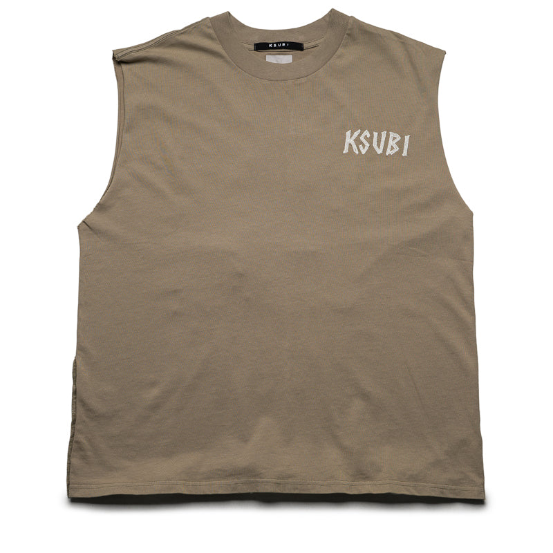 Ksubi Cut Off Ekcess Tank - Synth Green