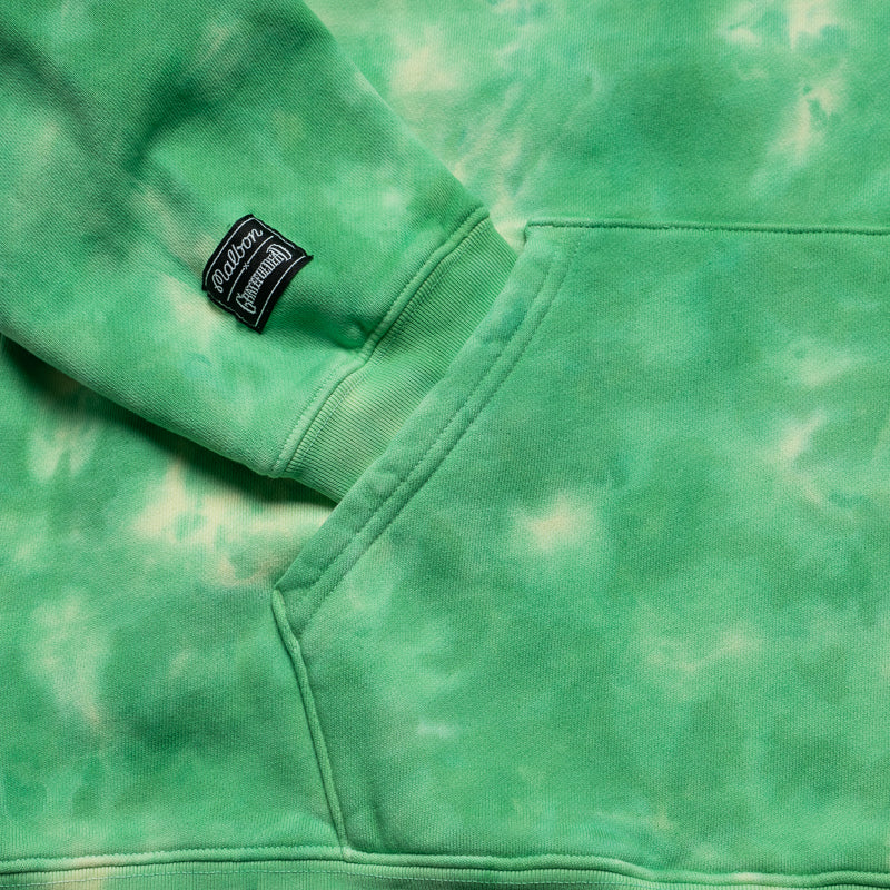 Malbon Golf x Grateful Dead Fesque Hoodie - Green Tie Dye