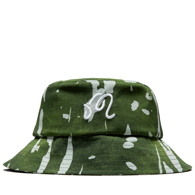Malbon Golf Inkwash Bucket Hat - Olive