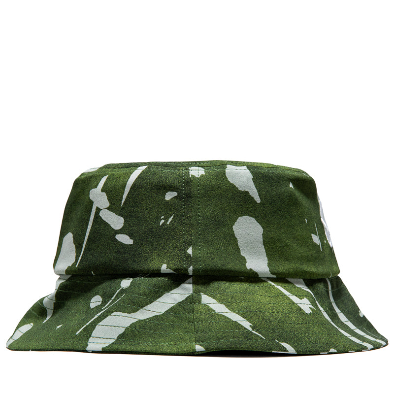 Malbon Golf Inkwash Bucket Hat - Olive