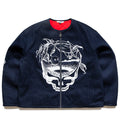 Malbon Golf x Grateful Dead Moto Jacket - Denim