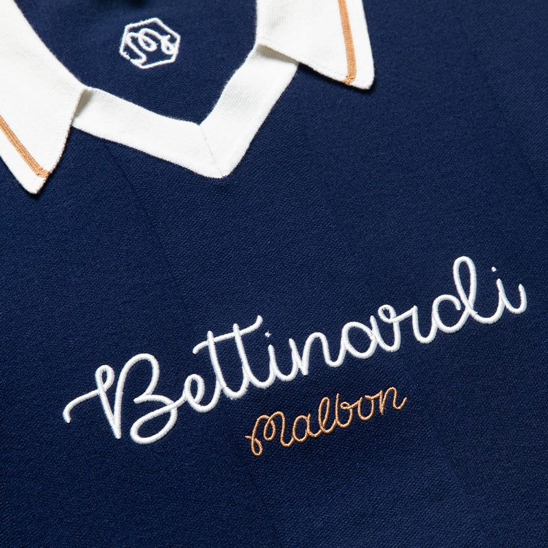 Malbon Golf x Bettinardi Knit Polo - Maritime Blue