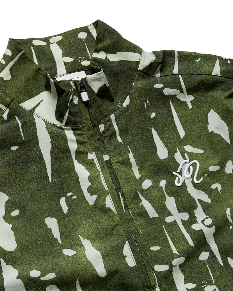 Malbon Golf Pine Inkwash Windshirt - Olive