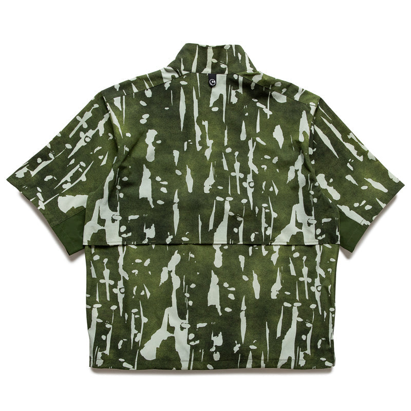 Malbon Golf Pine Inkwash Windshirt - Olive